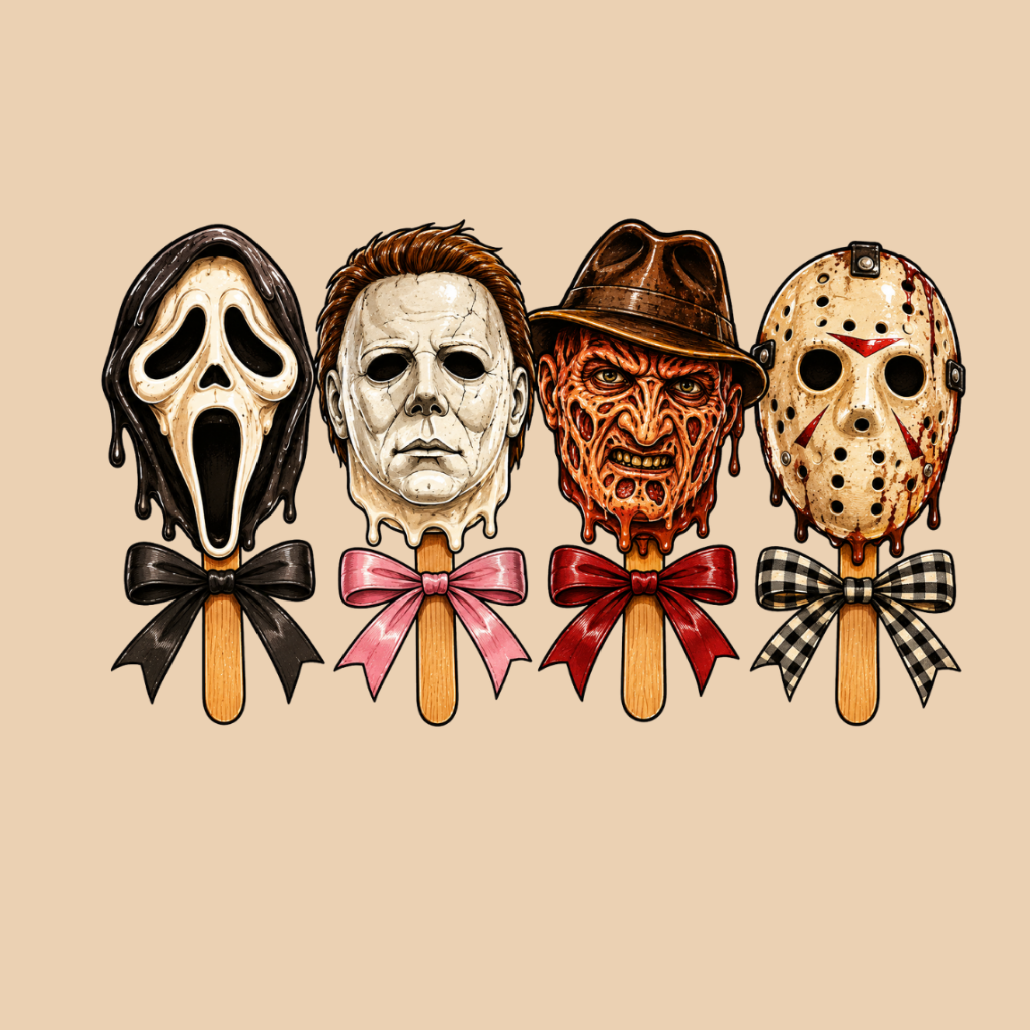 Horror Bow Crew press-ready transfer