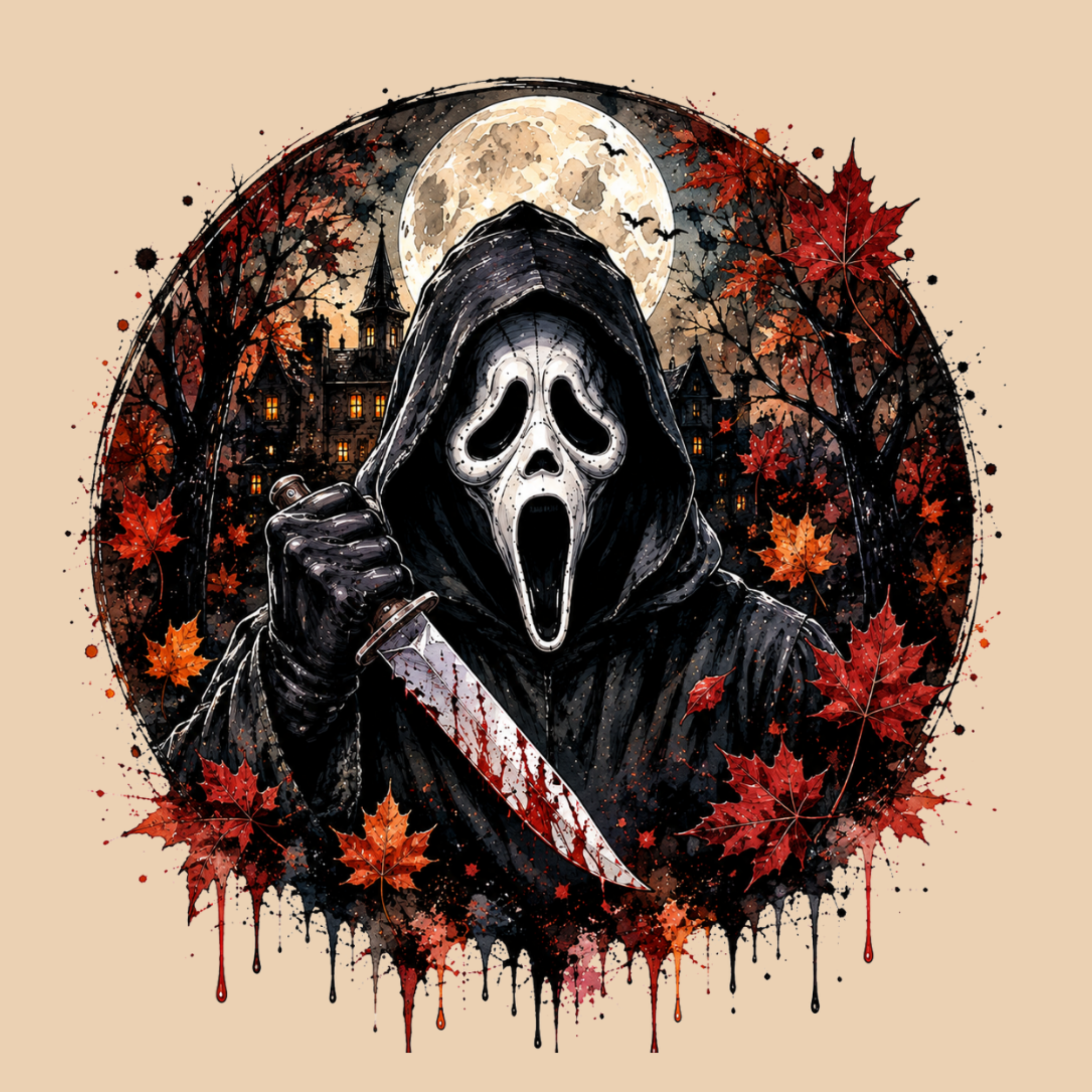 Ghostface Autumn press-ready transfer