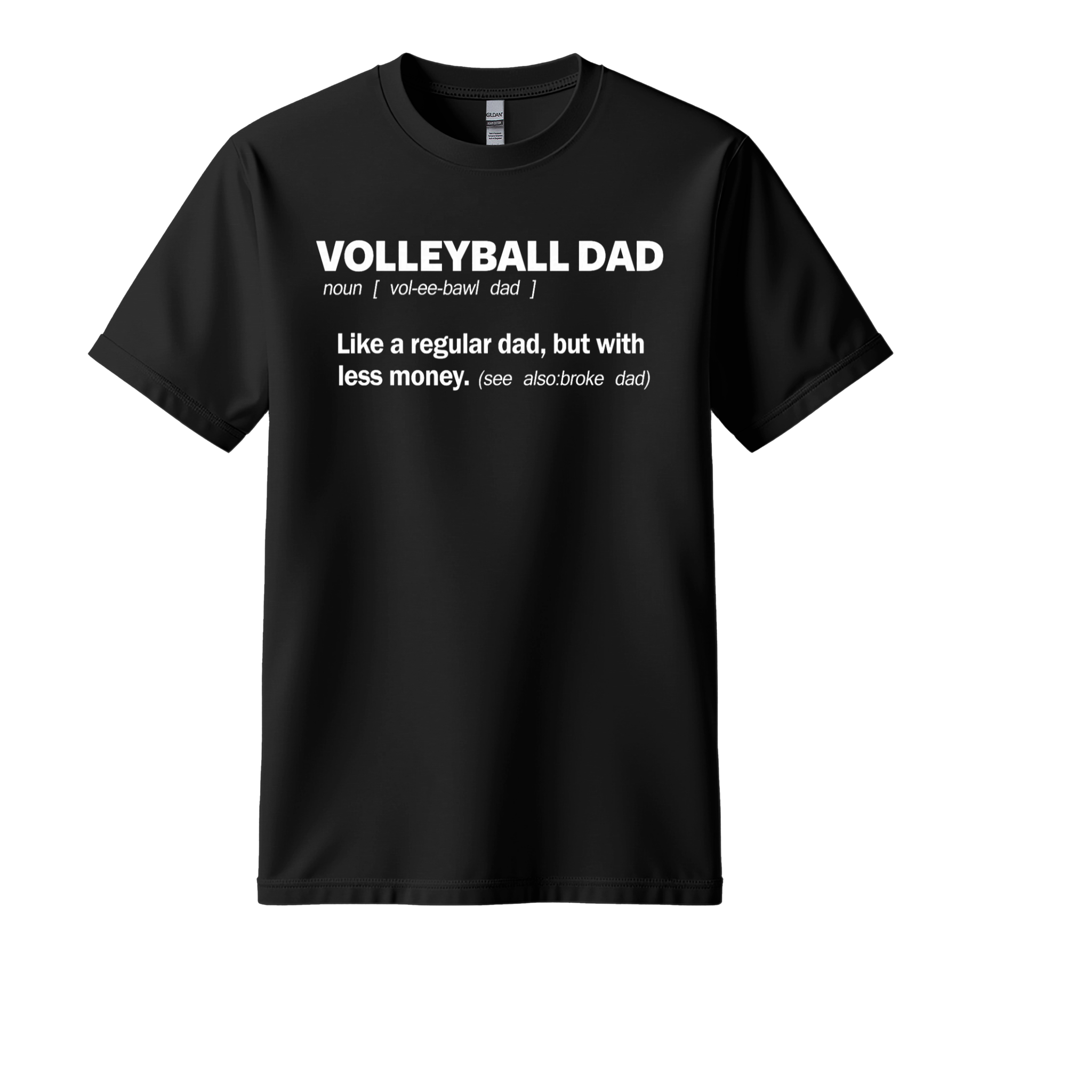 Volleyball Dad — Less Money press-ready transfer