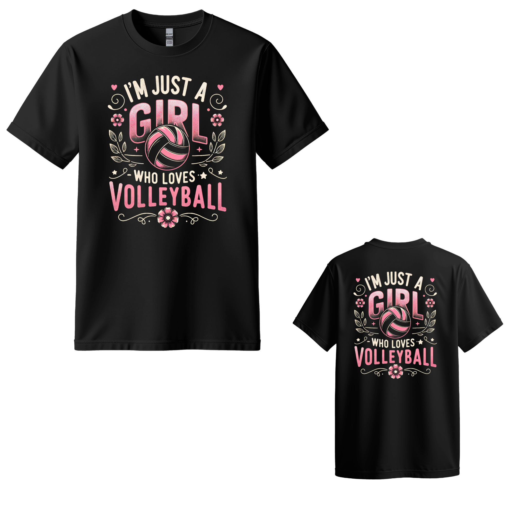 Just a Girl Who Loves Volleyball press-ready transfer