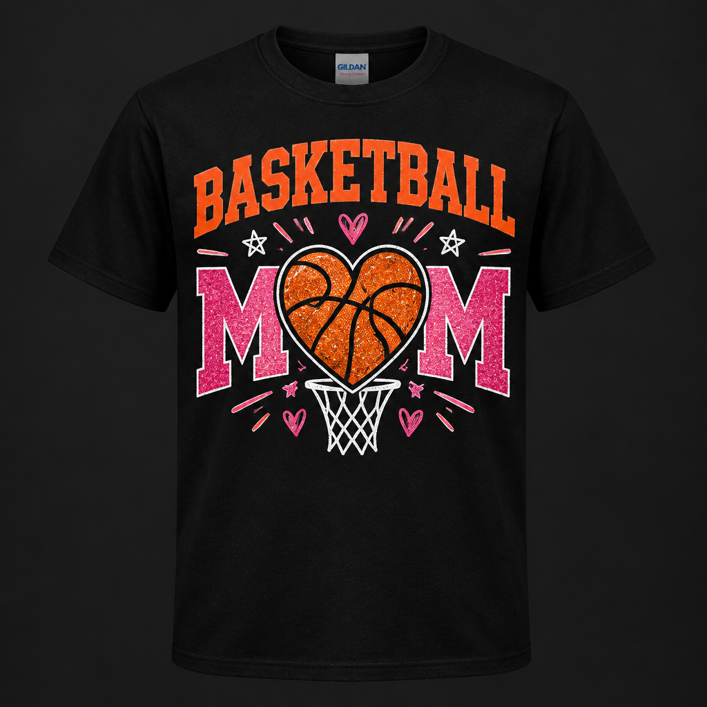 Basketball Mom press-ready transfer