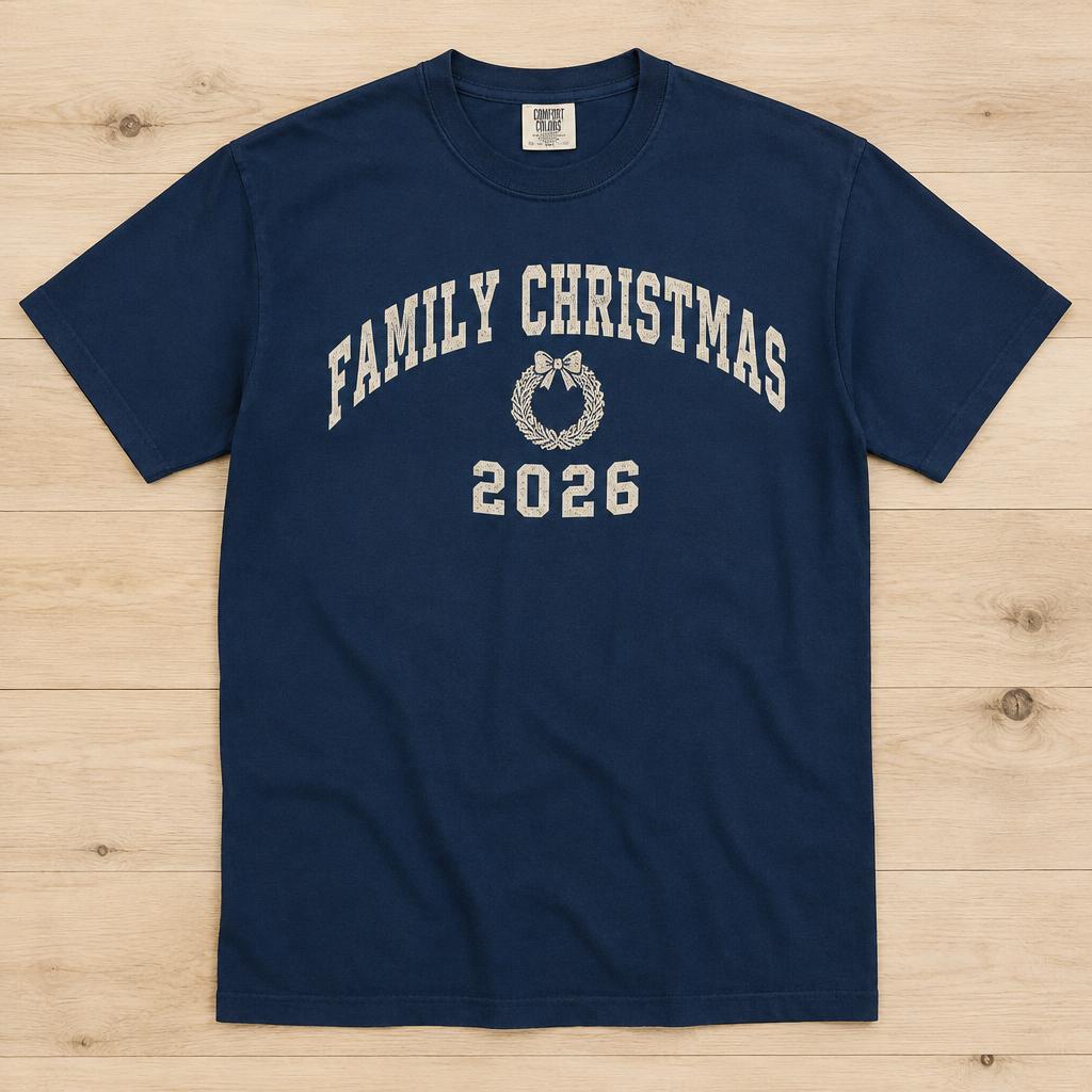 Merry And Bright Retro printed shirt